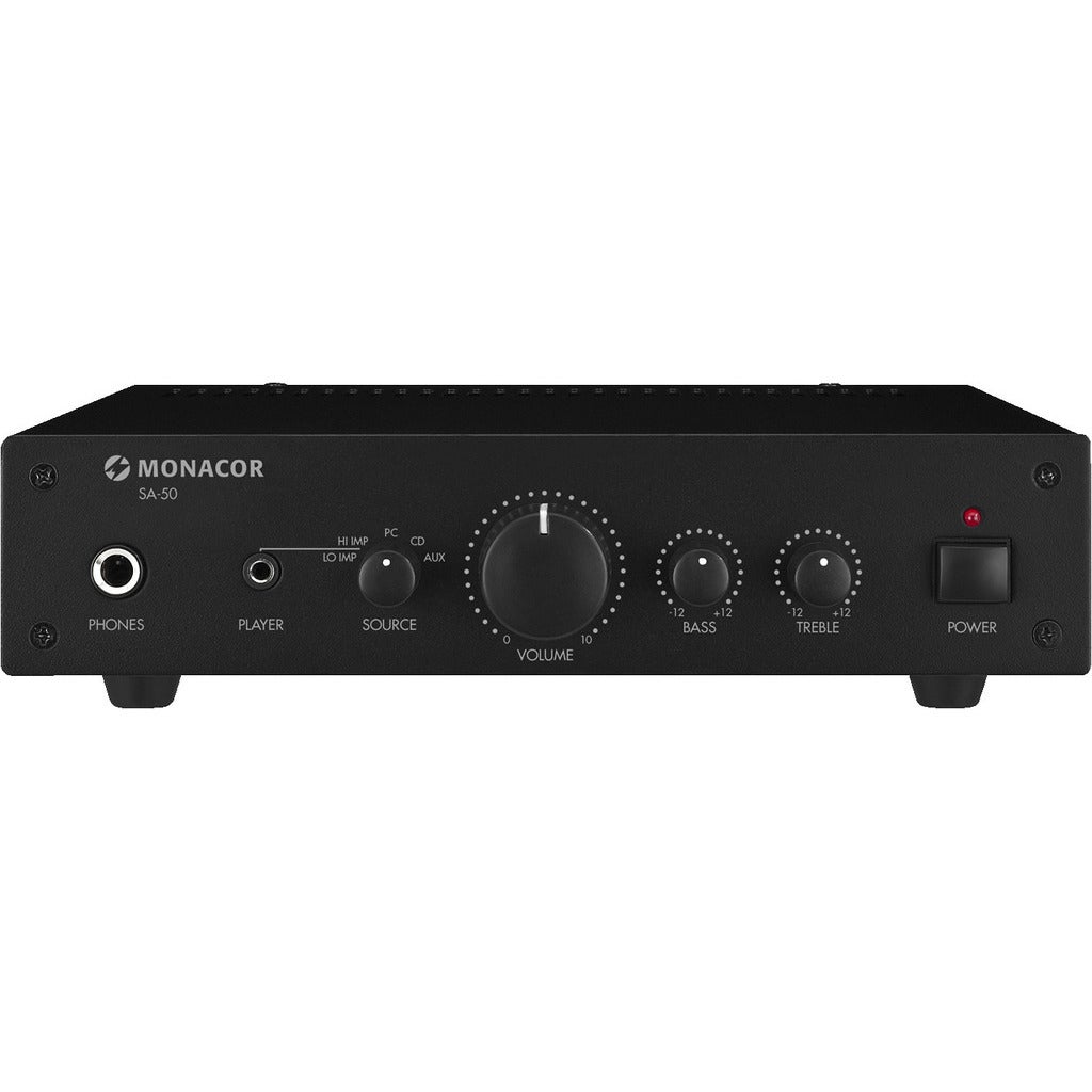 Monacor SA-50 stereo versterker 25 watt