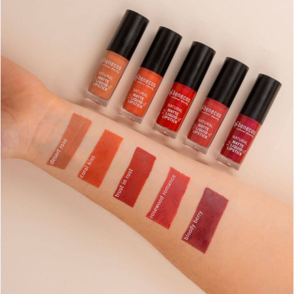 Benecos Natuurlijke Matte Liquid Lipstick Desert Rose5 ml