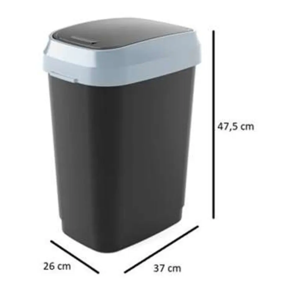 Pedaalemmer Dual Swing Bin Zwart M – Kis