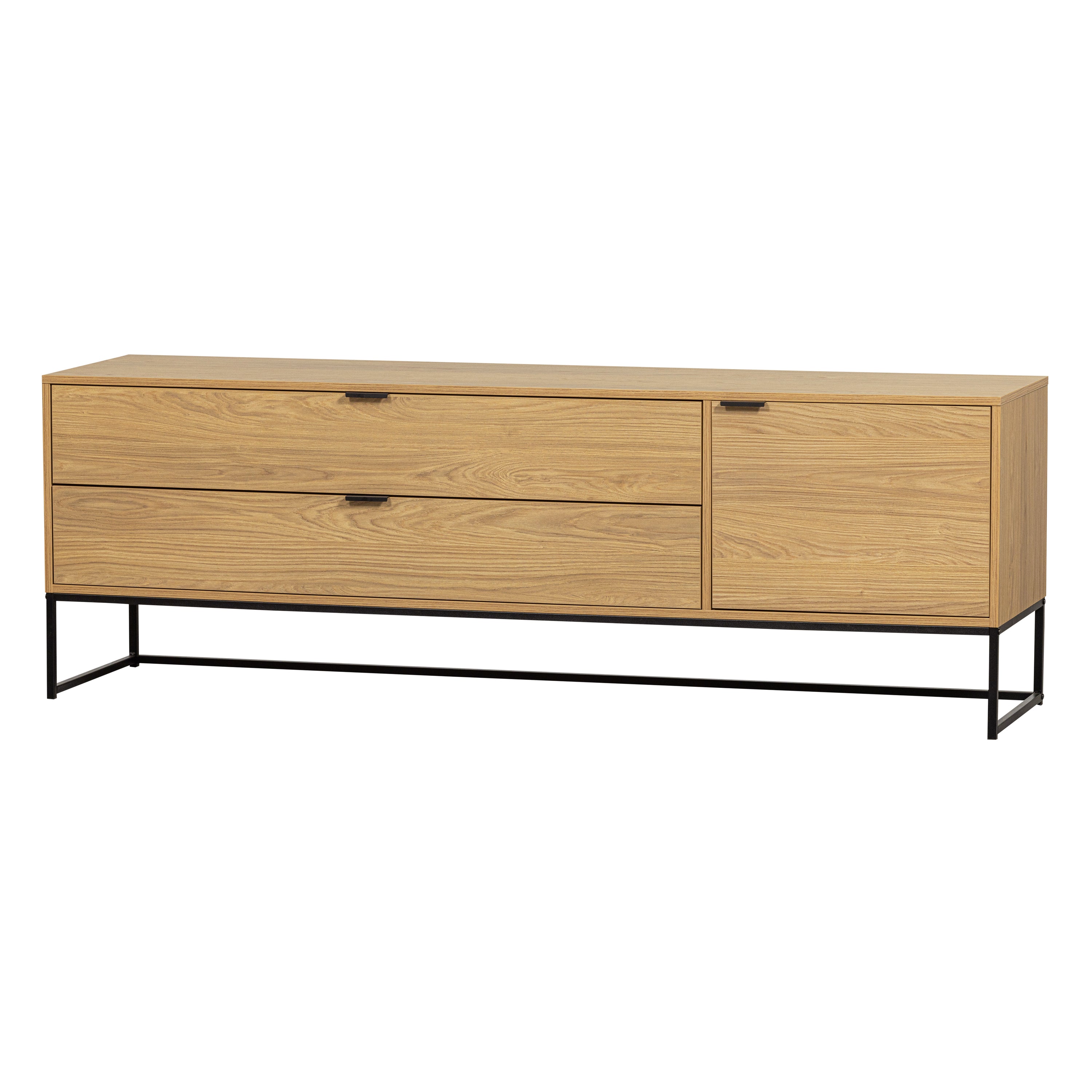 WOOOD Silas Tv-meubel B 180 cm - Eiken