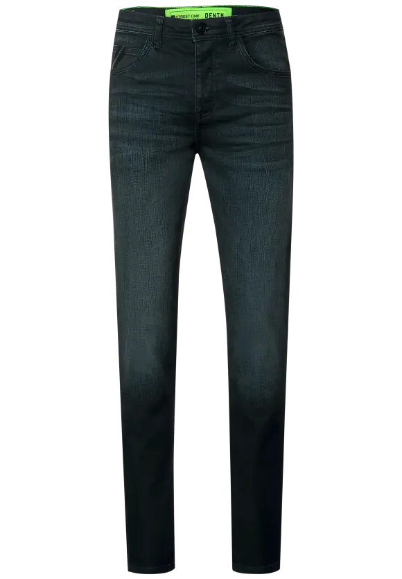 Slim Fit Jeans - dark blue coated