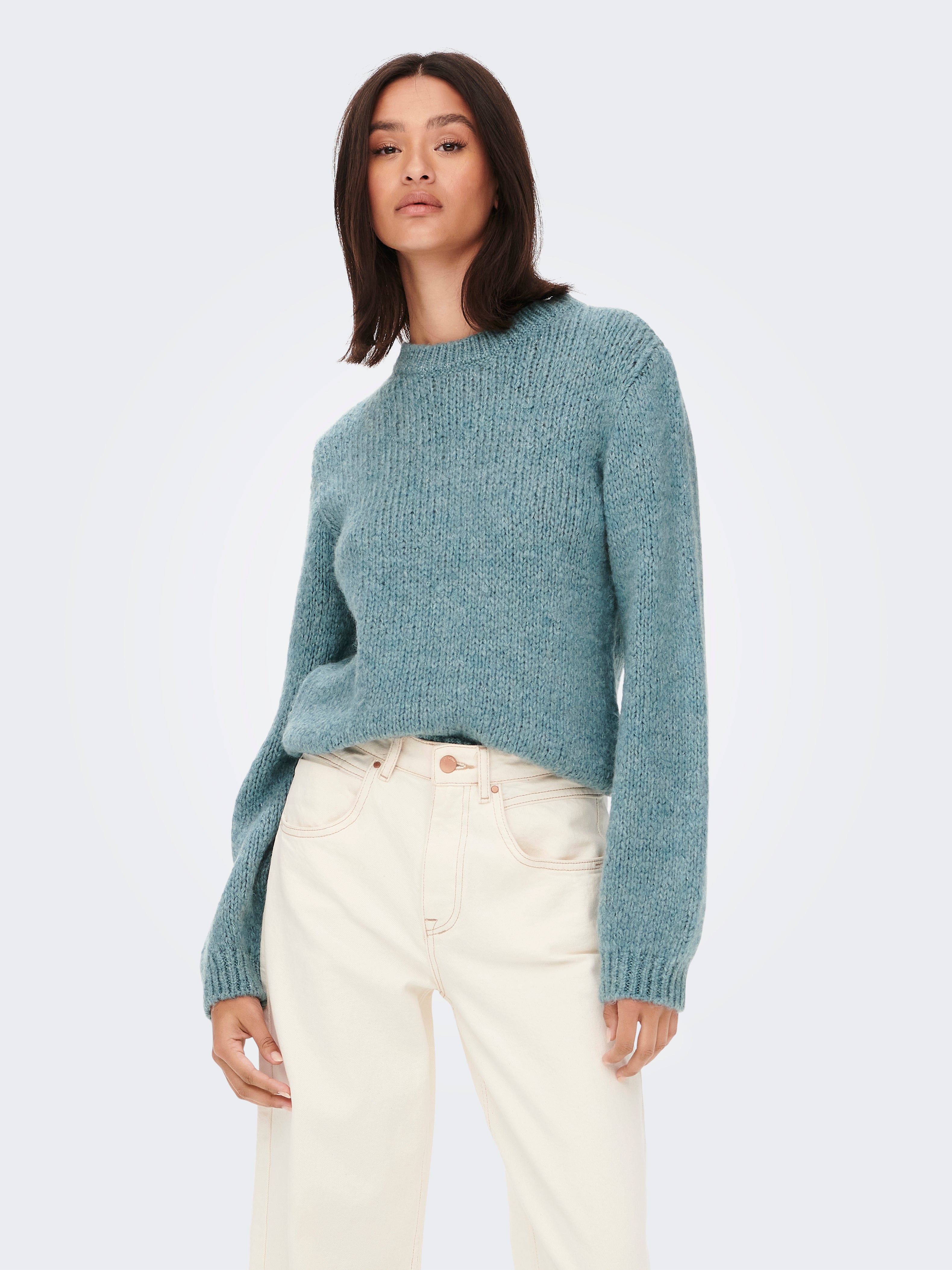 JDYDINEA Strickpullover Smoke Blue