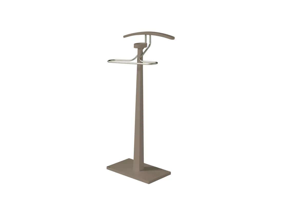 Valet de nuit - H112cm x L46cm x P34cm - hêtre massif moka - Monolithe