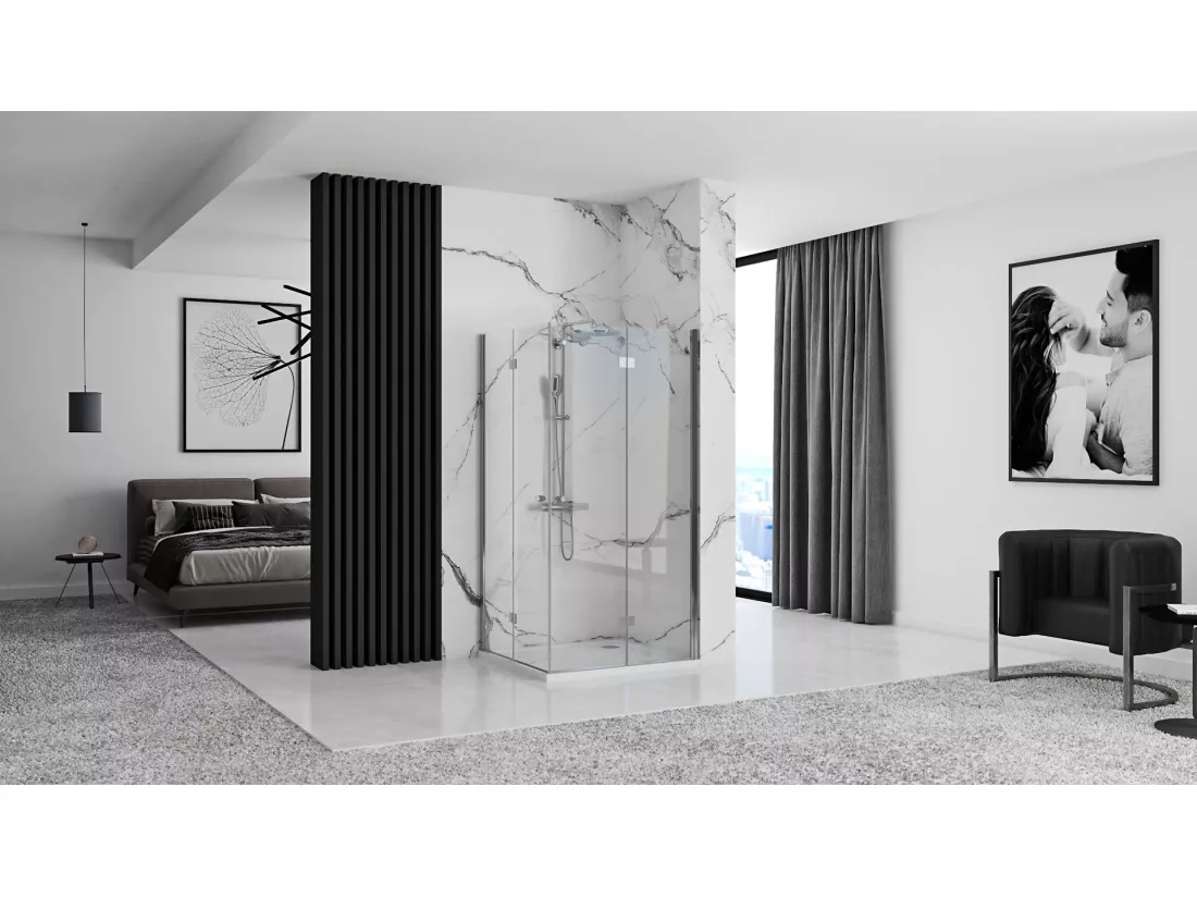 Cabine De Douche Rea Fold N2 110X120 Chrome