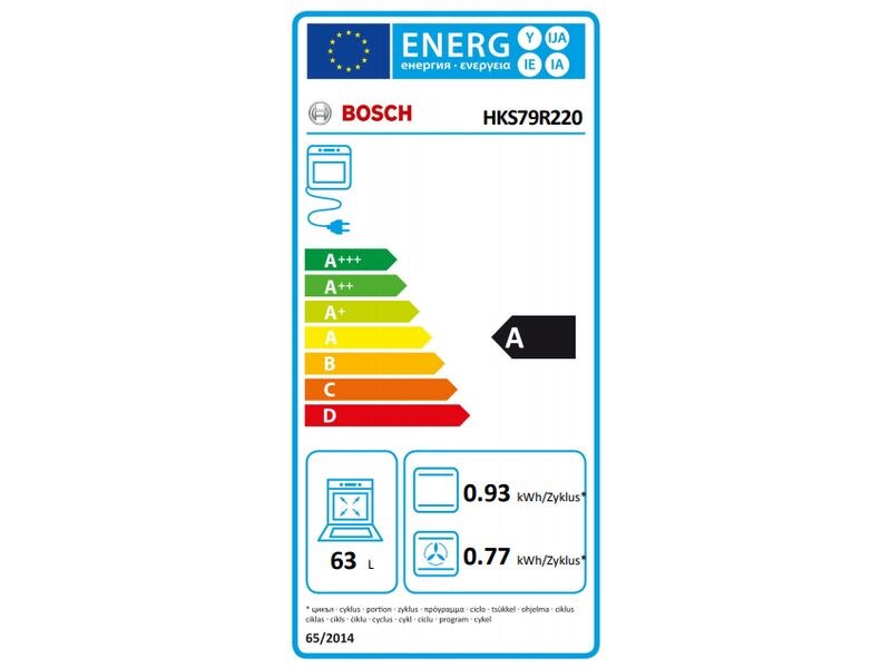 Bosch Standherd HKS79R220 A, Weiss Freistehender Herd mit Glaskeramik-Kochfeld