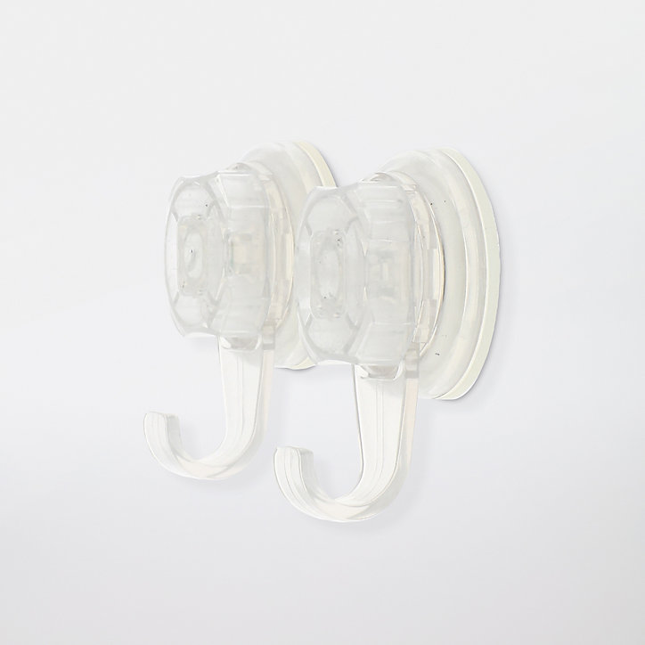 2 crochets Tenno transparent GoodHome