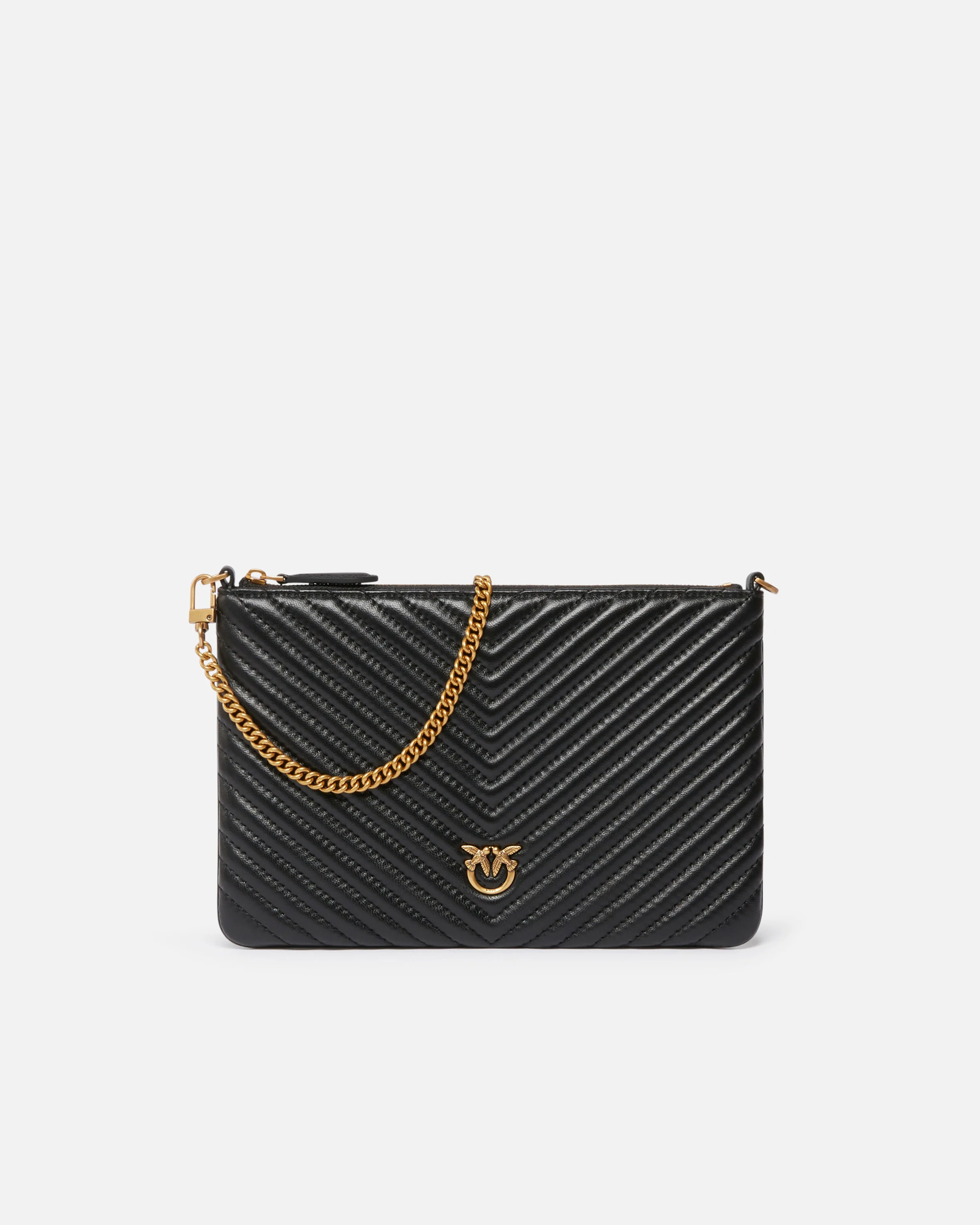 Petit sac enveloppe matelassé | Noir
