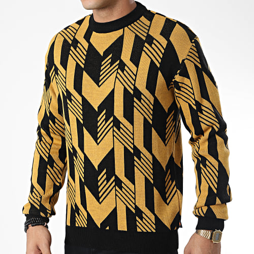 Pull AVH-179 Jaune Noir