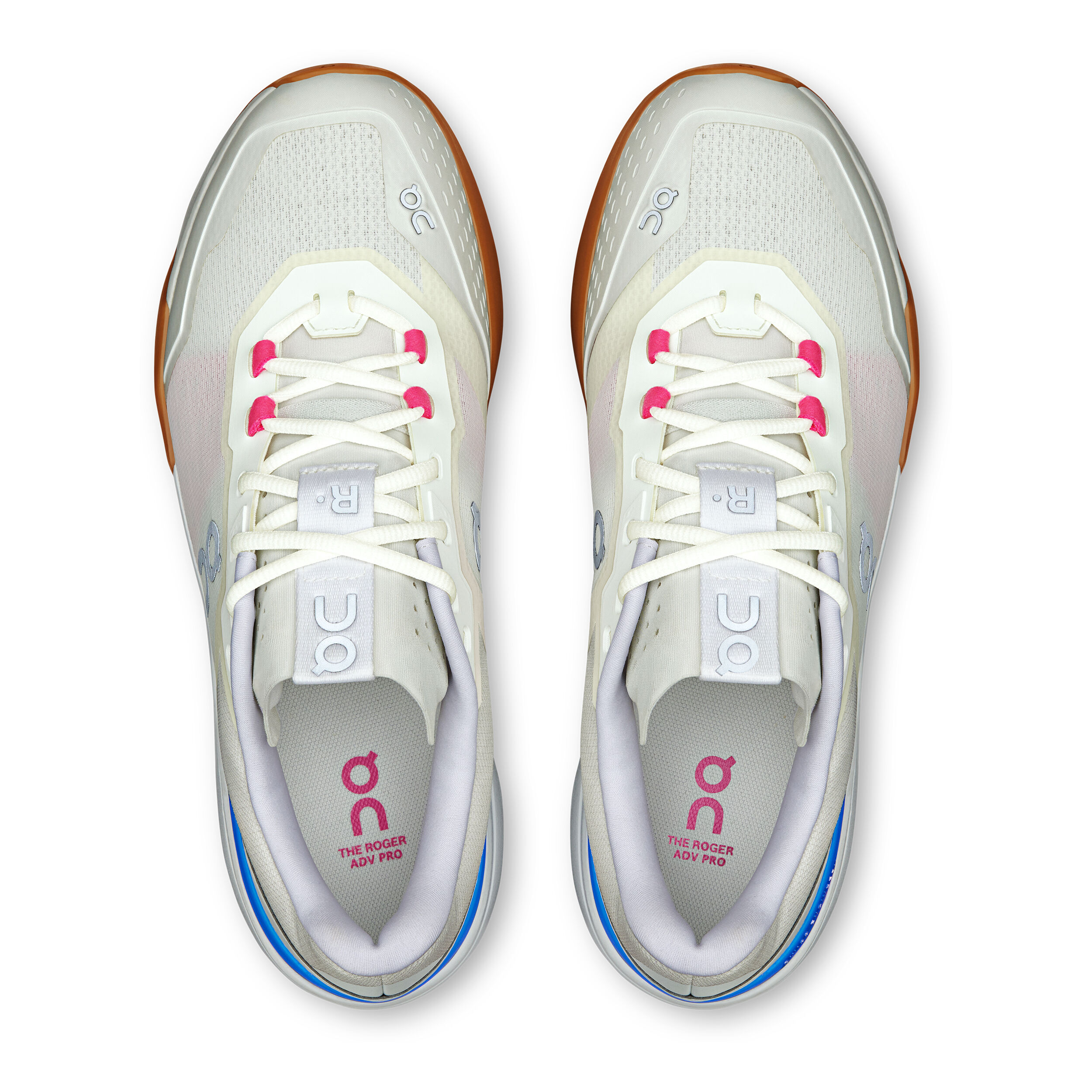 On The Roger Advantage Pro Chaussures Toutes Surfaces Hommes - Blanc , Multicouleur