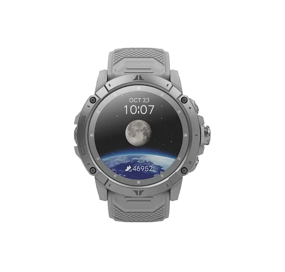 Coros Vertix 2S GPS Sporthorloge Moon Grijs