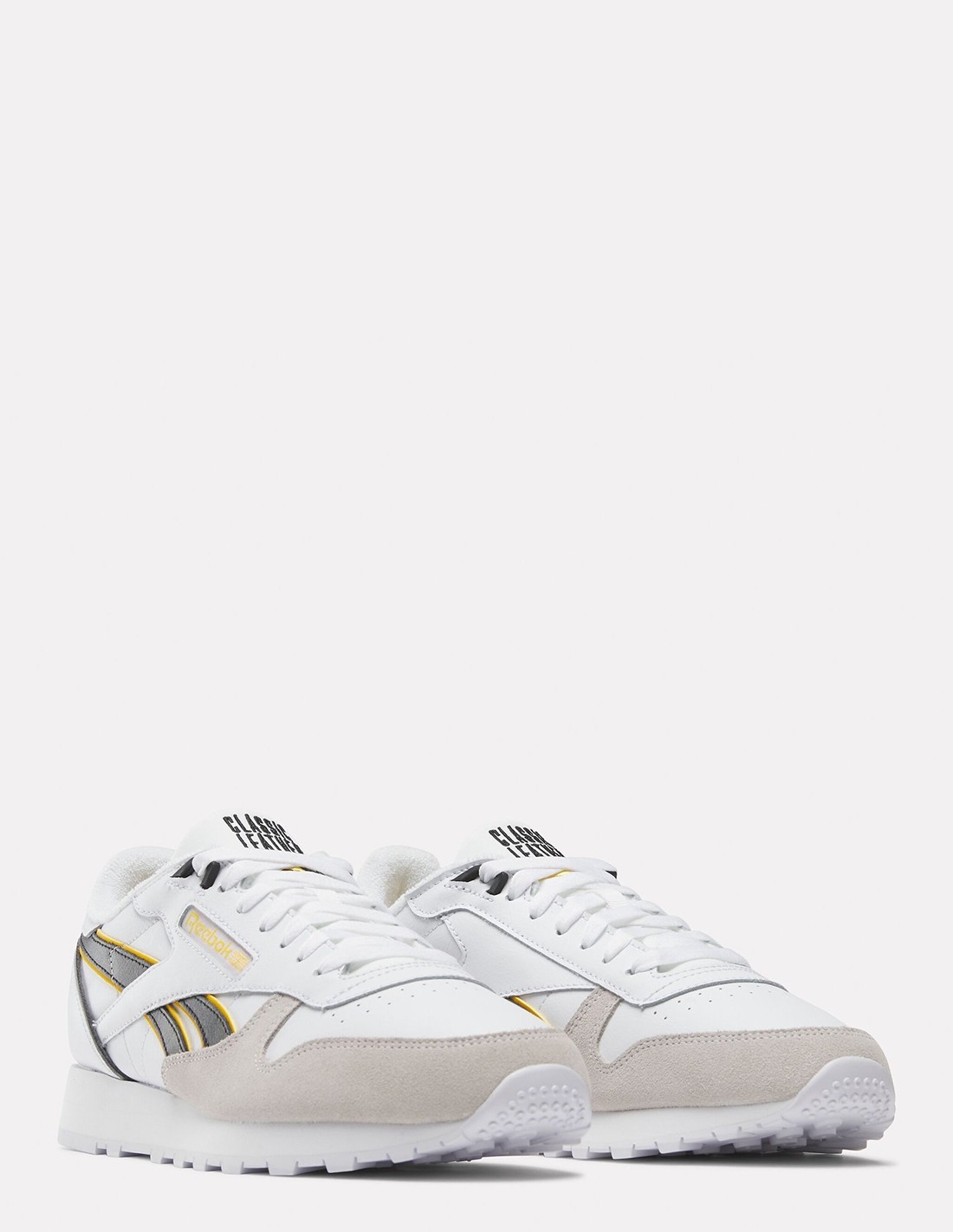 reebok Sneakers Homme Classic Leather Blanc/Jaune