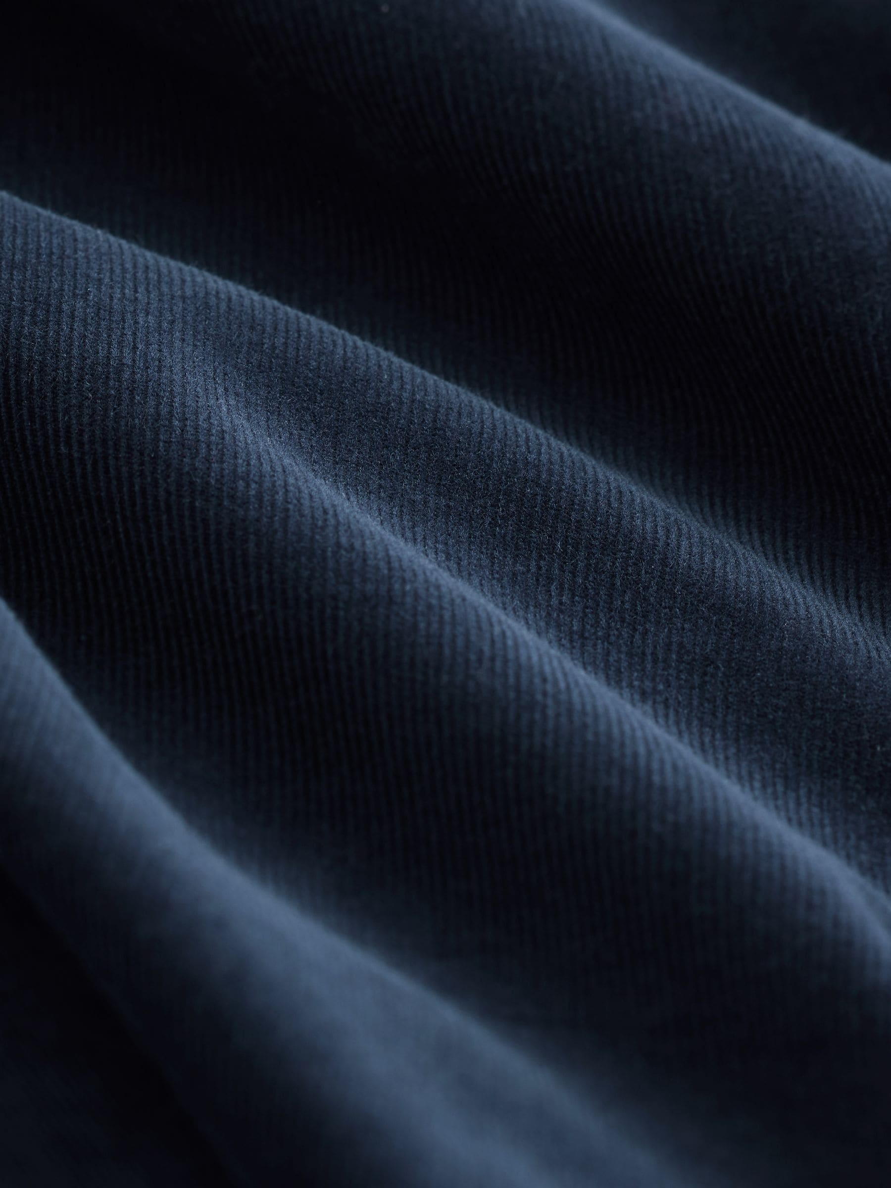 Donkerblauw - Overhemd in westernstijl met lange mouwen van corduroy
