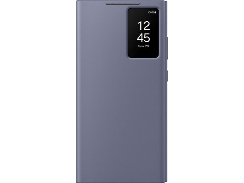 Samsung Book Cover Smart View Galaxy S24 Ultra Violett Schutzhülle mit Touch-Interface für das Samsung Galaxy S24 Ultra