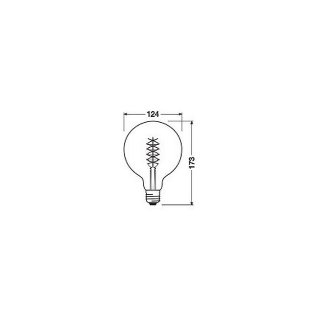 Lampe Vintage 1906 Globe, 7W, E27, WarmweissDimmbare LED-Lampen, Vintage-Edition
