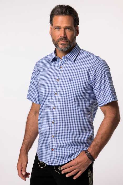 Hemd, Tracht, Halbarm, Kent Kragen, Modern Fit