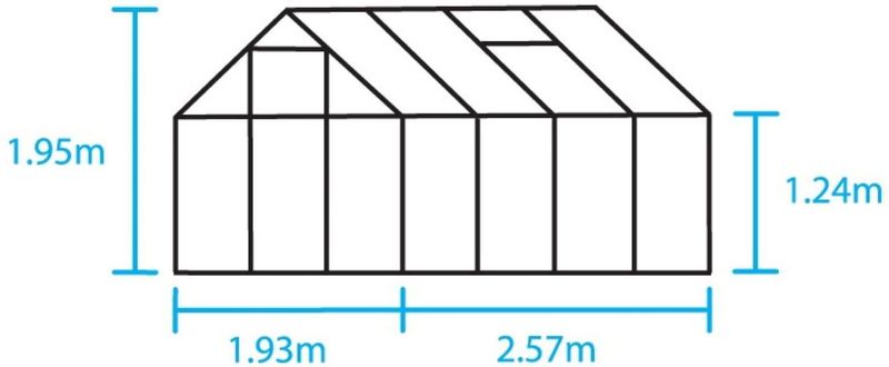 Popular 86 - Tuinkas - Groen - Tuindersglas - 5 m2