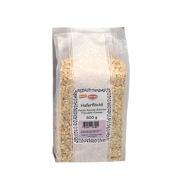 MORGA Haferflöckli<br>500 g, Beutel, Demeter