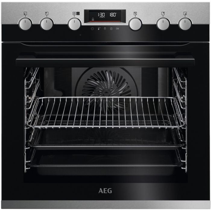 AEG Einbau-Herd-Set mit Induktionskochfeld und Vollauszug HF55M6I5R2