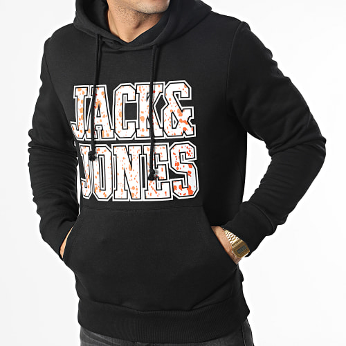 Sweat Capuche Neon Dot Noir