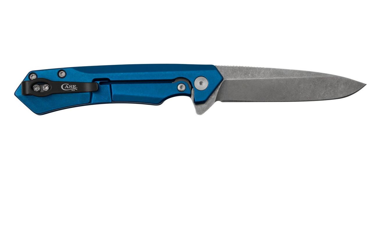 Case Kinzua Spearpoint, Blue Anodized Aluminum, S35VN, 64660 zakmes