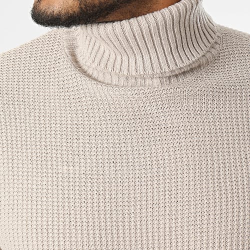 Pull Col Roulé Kyle Beige