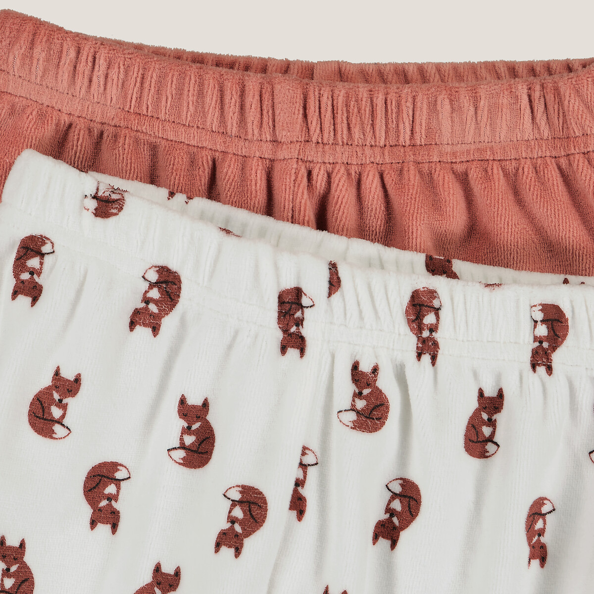 COLEÇÕES LA REDOUTE<br>Conjunto van 2 pijamas em fluweel