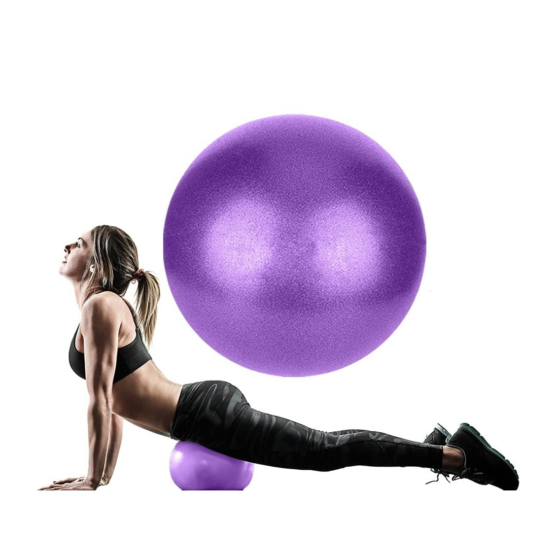 (Ø22cm) Robuster Gymnastikball Kleiner Fitnessball für Yoga / Pilates / Crossfit - Lila