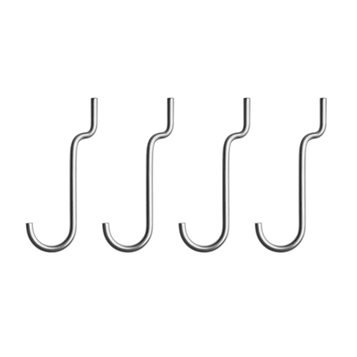 String - Haken für Outdoor Regal, vertikal, stahl (4er-Set)