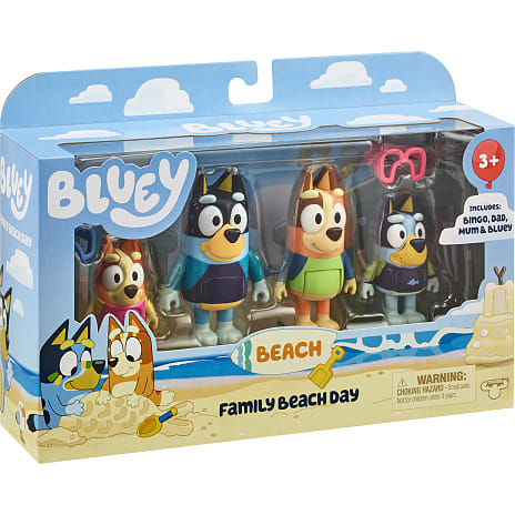 Bluey figurer 4-pak