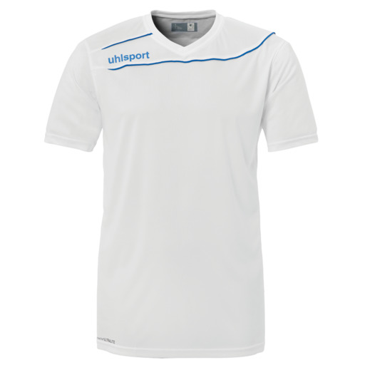 Camiseta Stream 3.0 Mc branca/azul Uhlsport