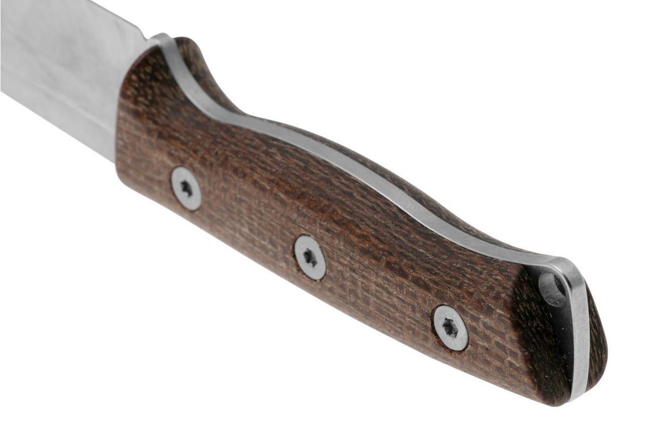 White River Knives Ursus Cub UR35-BNA CPM Magnacut, Natural Burlap Micarta bushcraftmes, Kydex schede met firesteel