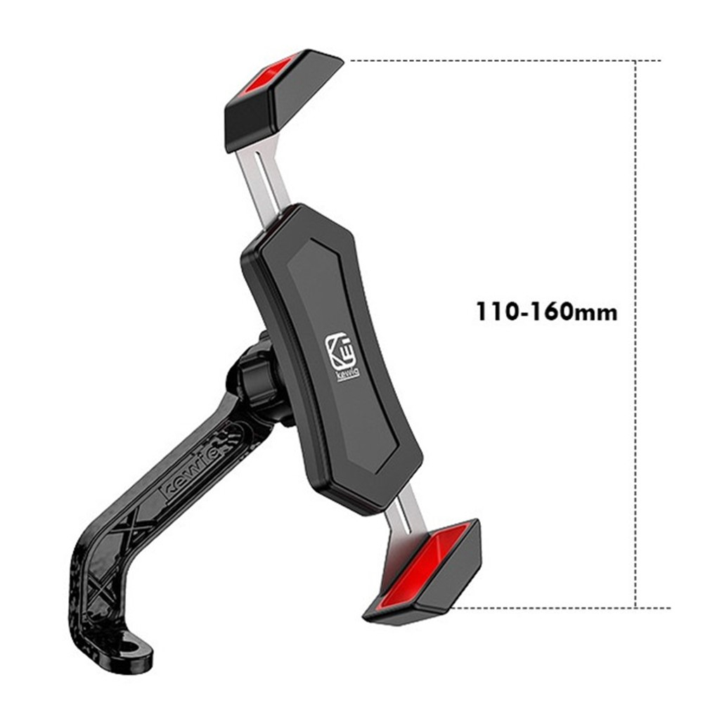 Universal Motorrad Fahrrad Velo Lenkstangen Handy Halterung - Schwarz / Rot