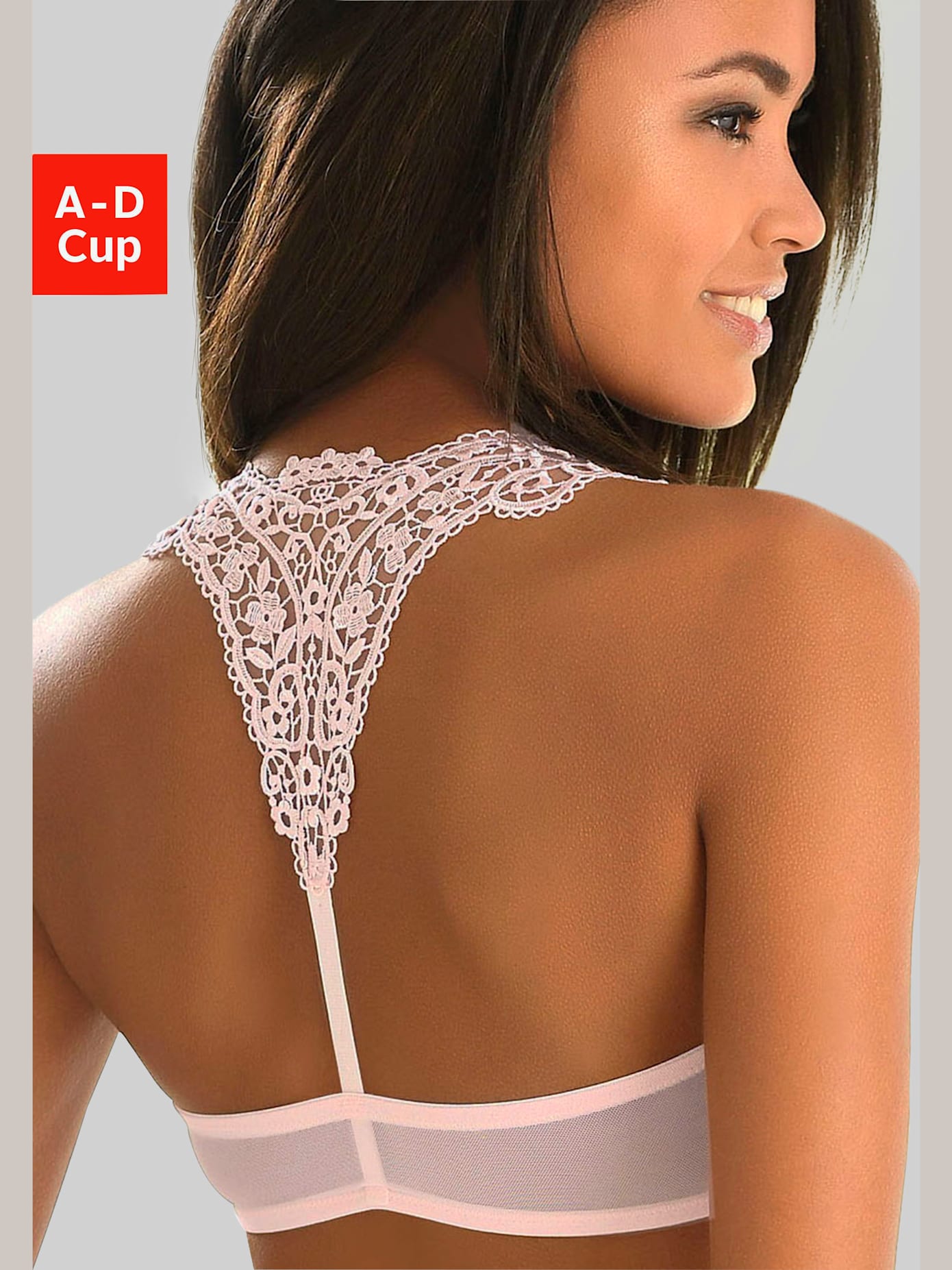 Soutien-gorge push-up féminin en dentelle florale