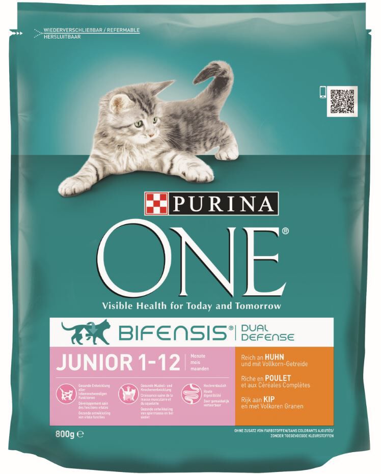 Purina One Kitten Junior - Kattenvoer - 800 Gram - kip