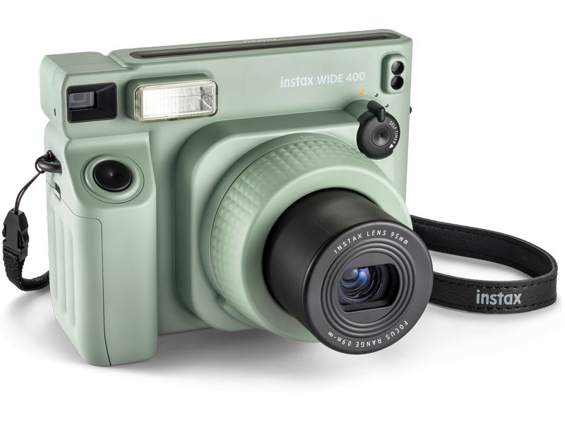 Fujifilm Fotokamera Instax Wide 400 Grün Analoge Grossformat-Sofortbildkamera, mit der Sie alles entdecken können, was breit ist