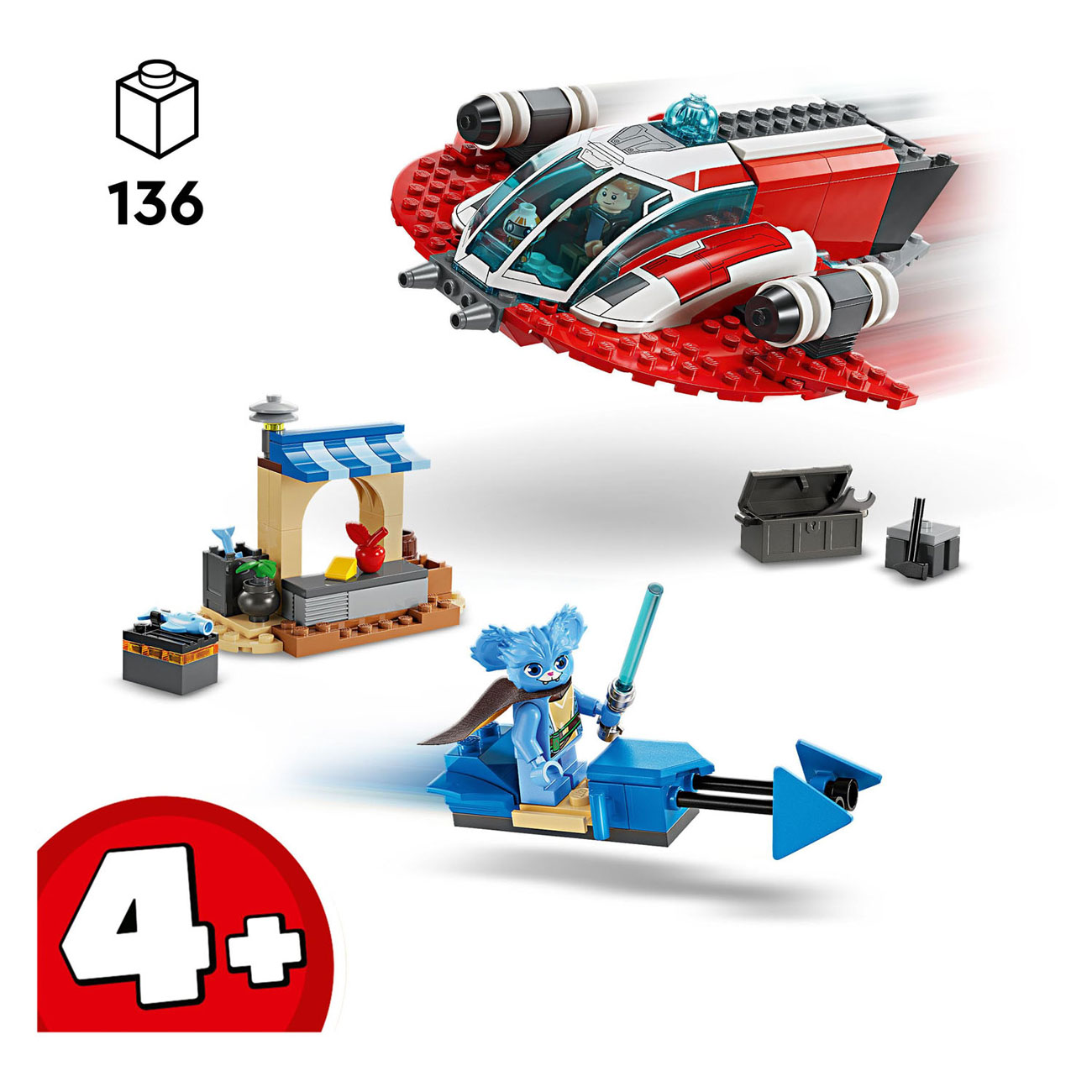 LEGO Star Wars 75384 De Crimson Firehawk