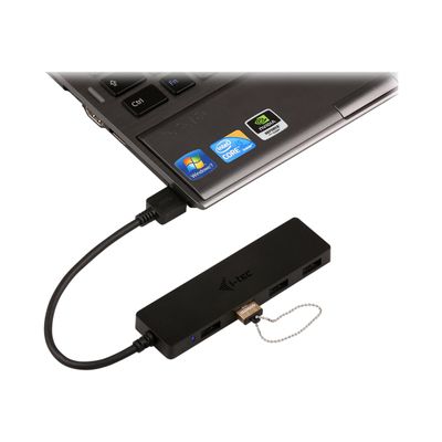 i-Tec USB 3.0 Slim Passive HUB - Hub - 4 x SuperSpeed USB 3.0 - de bureau