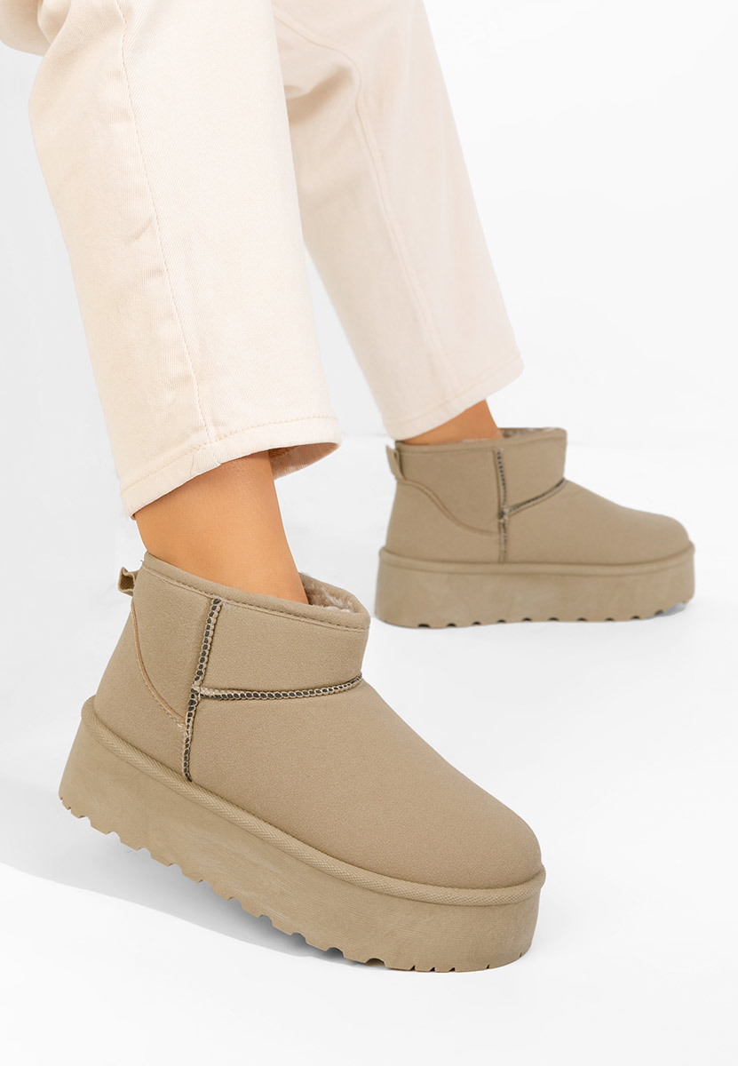 Bottes de neige femme kaki Sereena