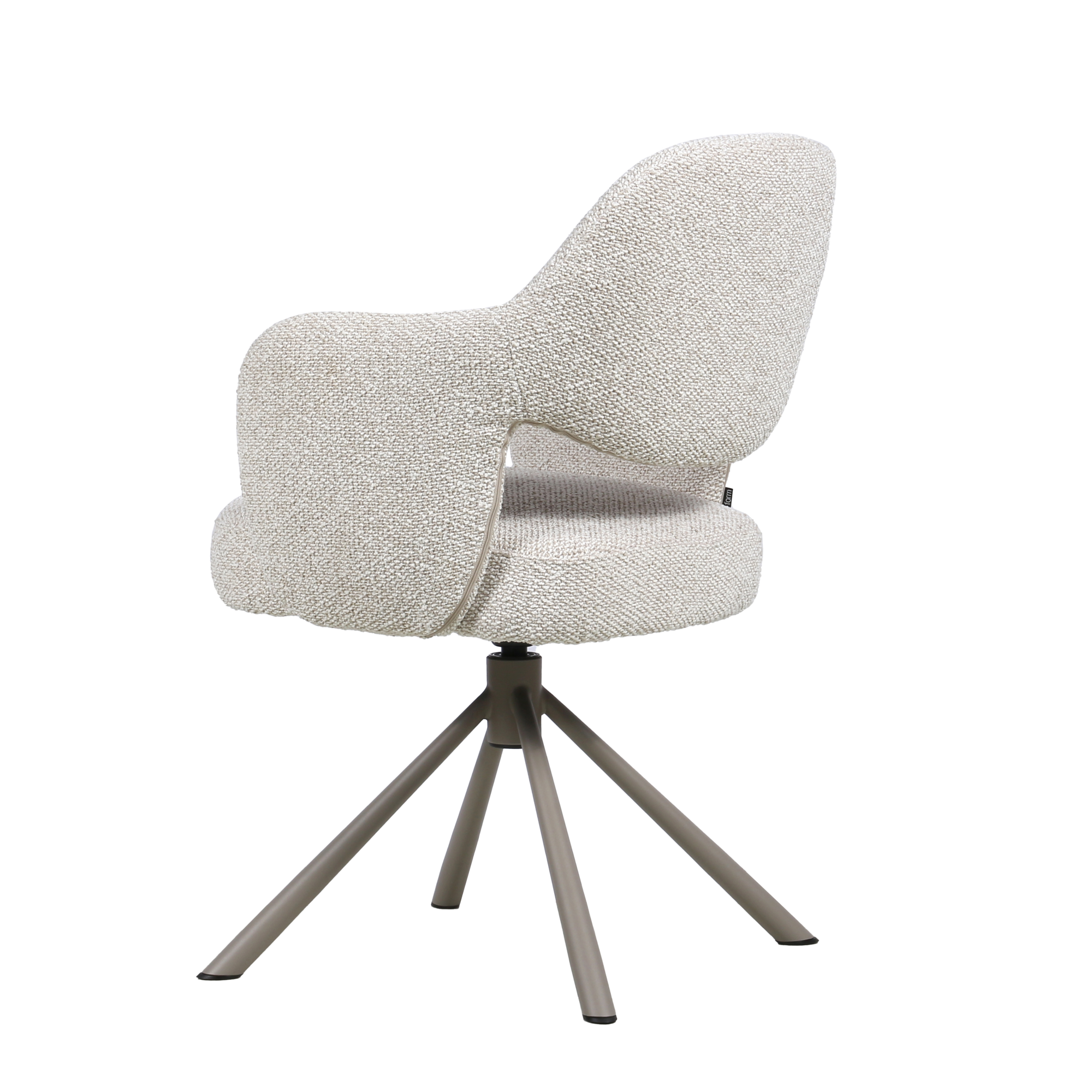 Giraffe draaistoel beige