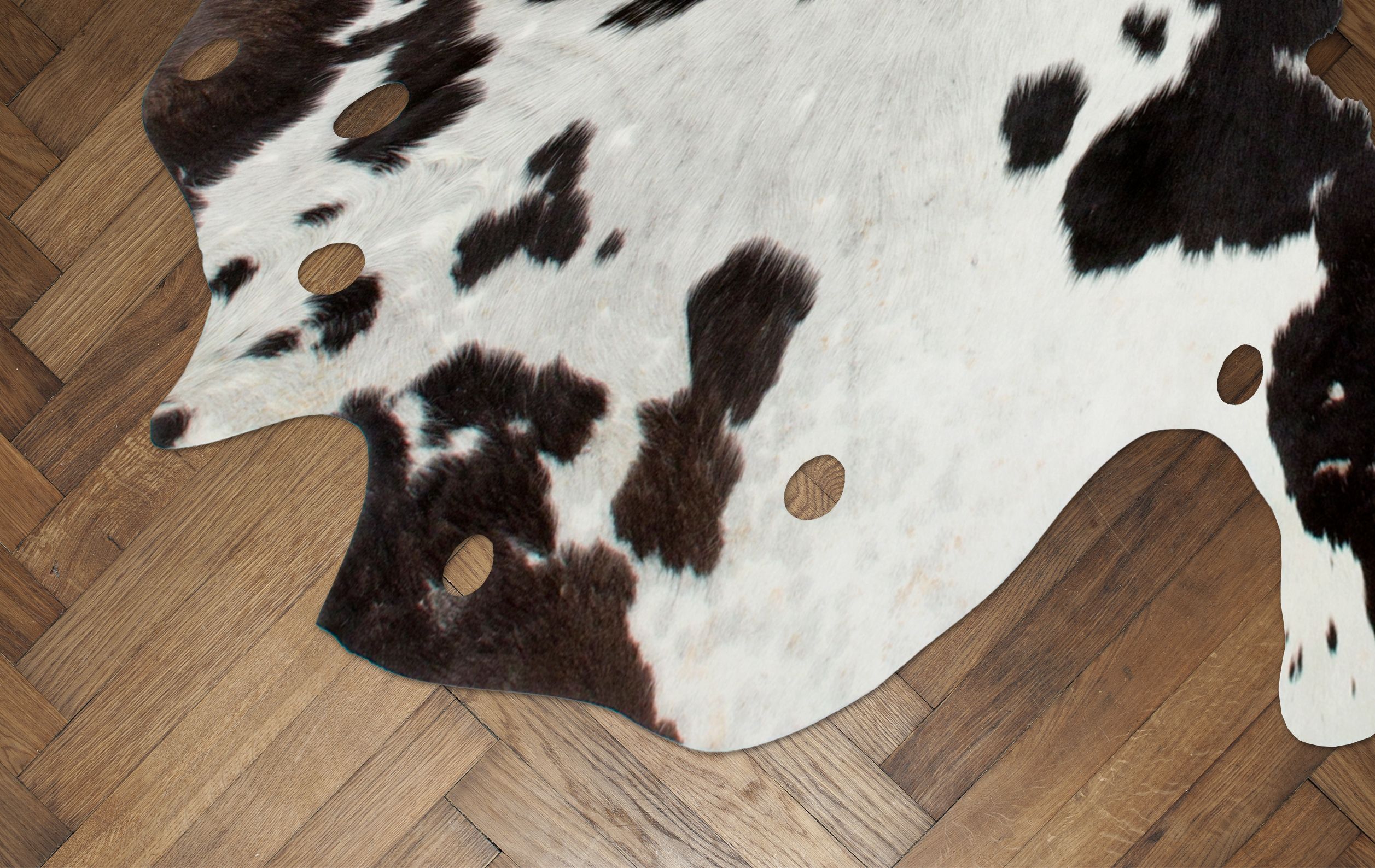 Vloerkleed 210 Zwart Wit Glam