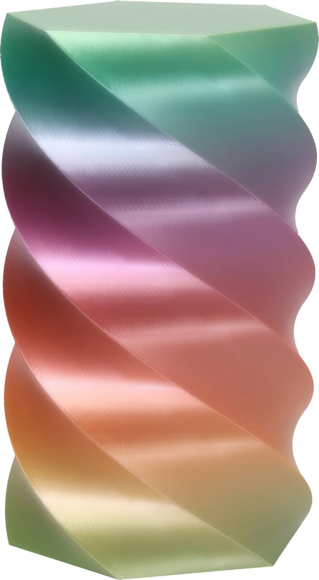 3DJAKE  ecoPLA Silk Rainbow Lollipop, 1,75 mm / 1000 g    Multicolor-PLA Filament mit Silk-Effekt