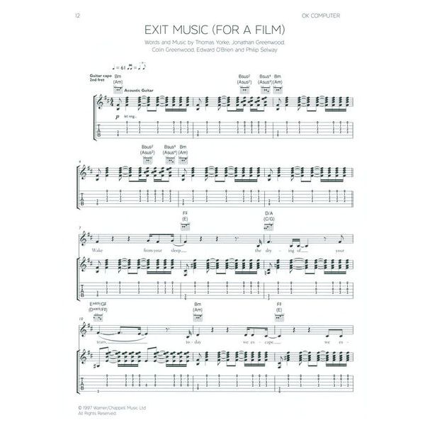 Faber Music Radiohead: The Acoustic Guitar