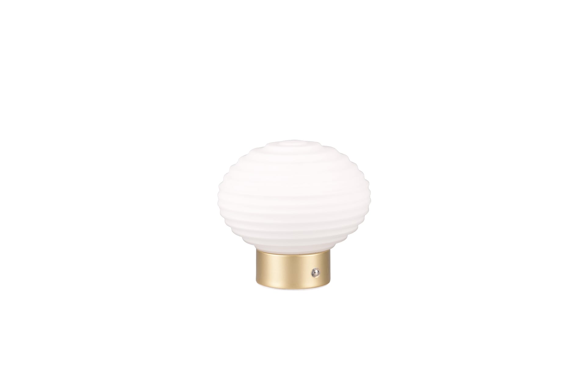RL Akku LED Tischlampe EARL messingfarbig /weiß