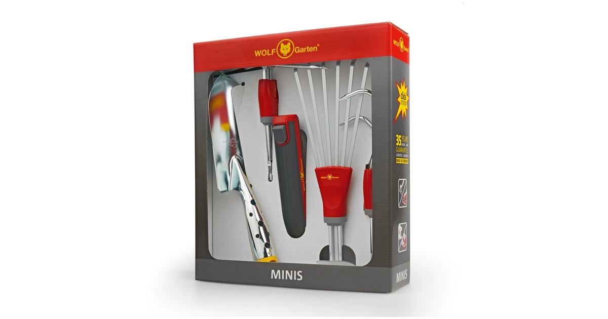 WOLF-Gartenmulti-star Miniset P 262 tuinset  (Rood/grijs, 5-delig)