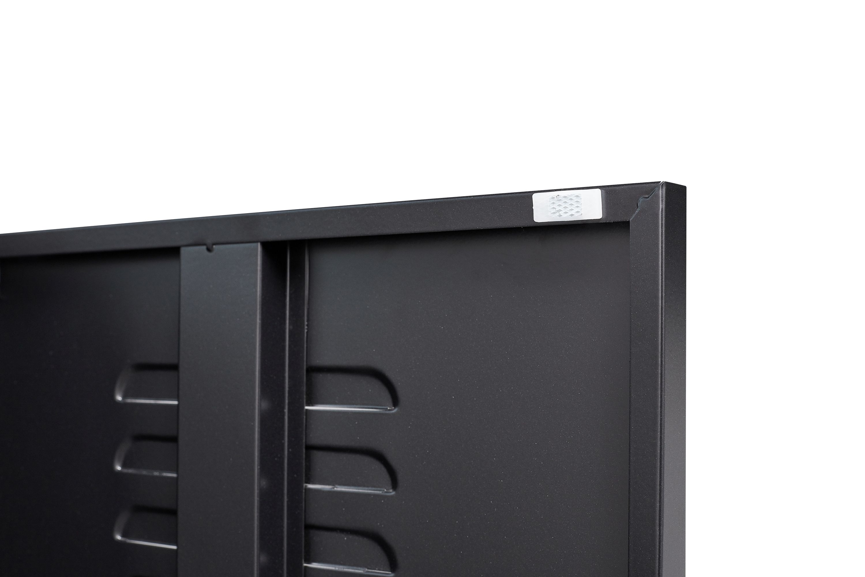 Kommode Metall KLAUS 80 x 101 cm schwarz