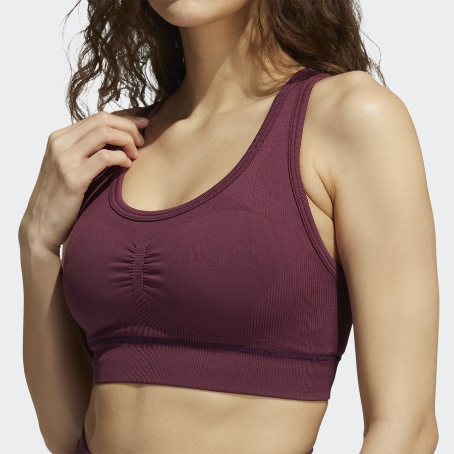 adidas Brassière Studio - Rouge Femme