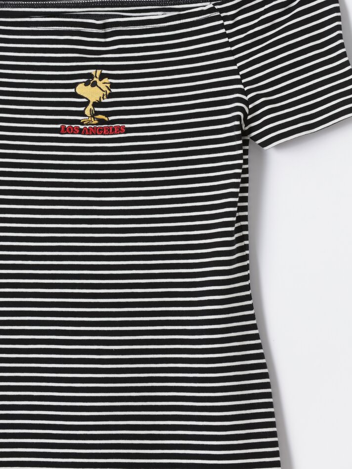 Vestido curto listrado Woodstock Peanuts™