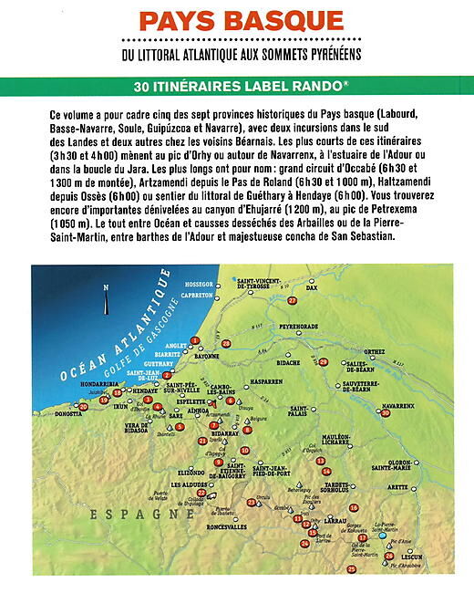 RANDO EDITIONS - PAYS BASQUE 30 ITINERAIRES