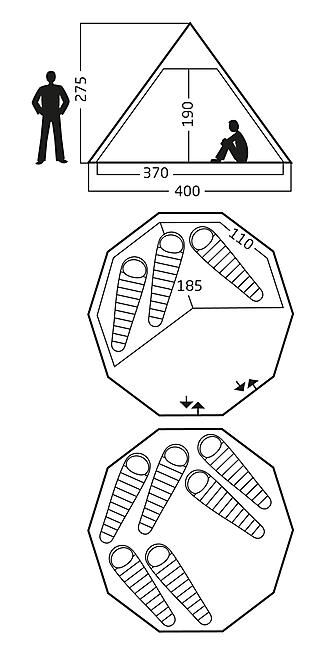 NORDISK - TENTE TIPI ALfHEIM 12-6 M2