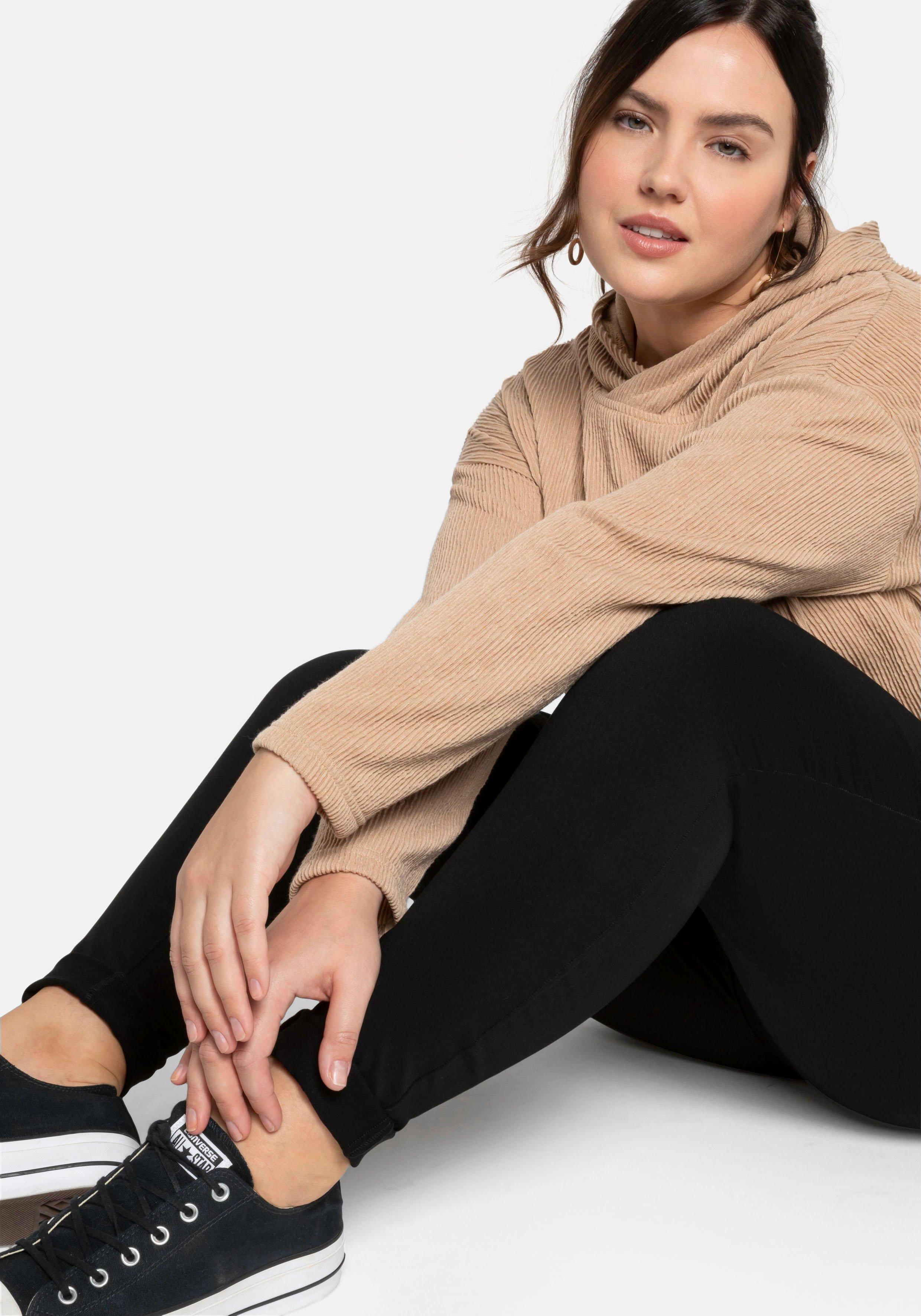 Treggings mit Schlupfbund und Gürtelschlaufen